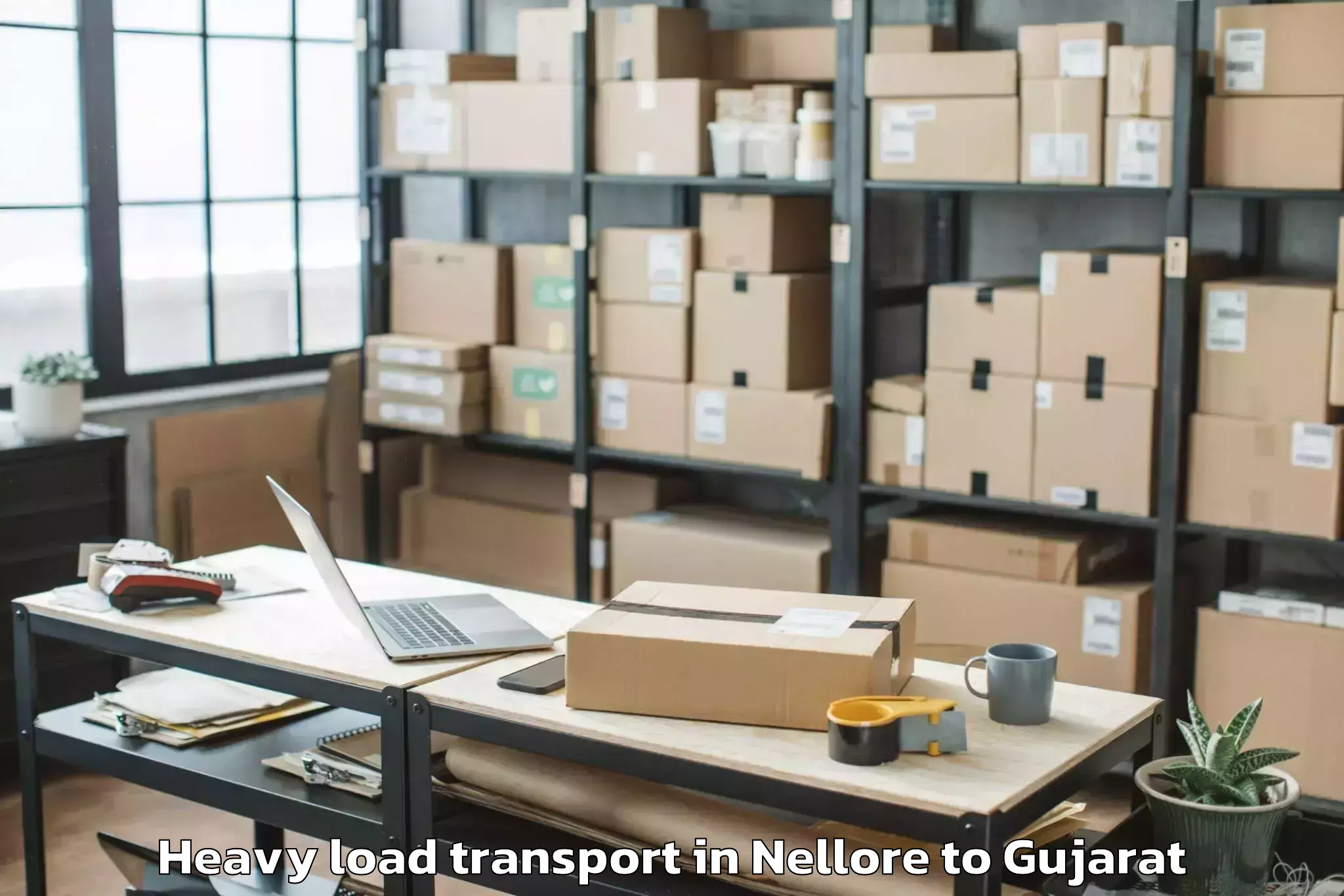 Affordable Nellore to Rk University Rajkot Heavy Load Transport